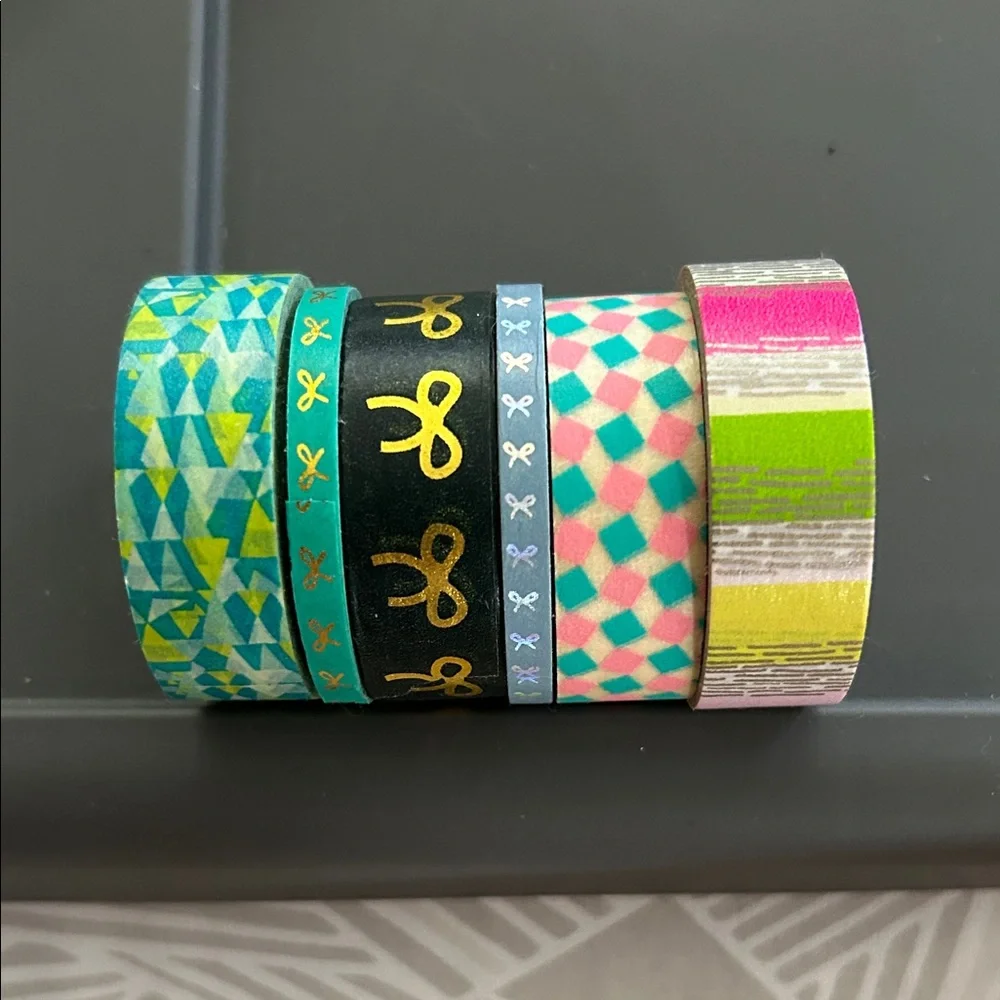 Colorful Patterned Washi Tape Set